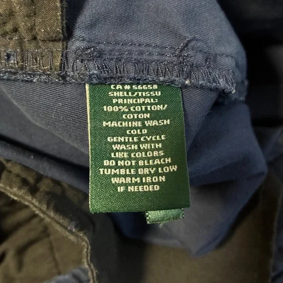 Lauren Ralph Lauren 100% Cotton Navy Blue Shorts Women Size 10 - Picture 9 of 9